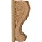 Ekena Millwork 5"W x 3"D x 6 1/2"H Large Acanthus Block w/ Backplate Wood Corbel, Rubberwood CORW05X03X07ABRW - alternate 3